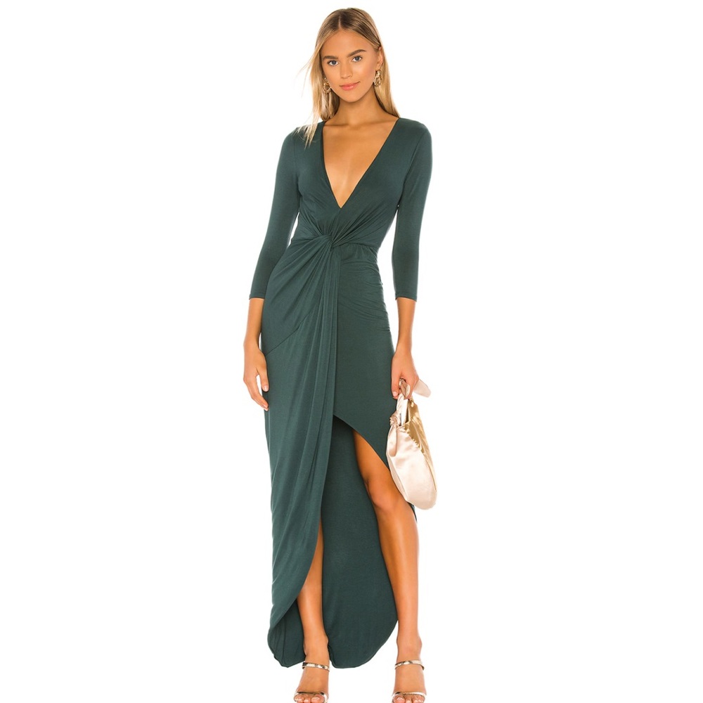 Lovers + Friends Teal Long Sleeve Dress
